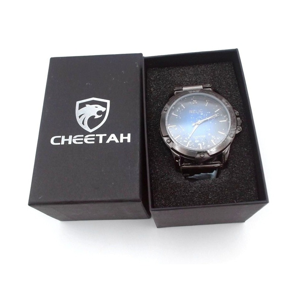 Cheetah‎ - Relic, Diamond Stainless Steel Fashipn Luxury Watch, BRAND NEW IN BOX